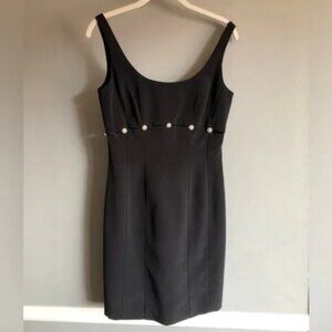 Niteline Della Roufogali Vintage Black Sheath Dress